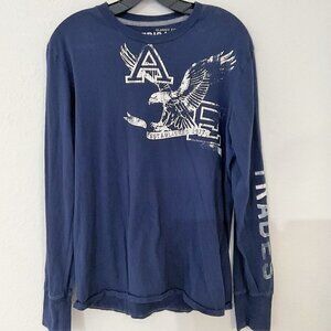AMERICAN EAGLE CLASSIC FIT BLUE LONG SLEEVE T-SHIRT S/P UNISEX